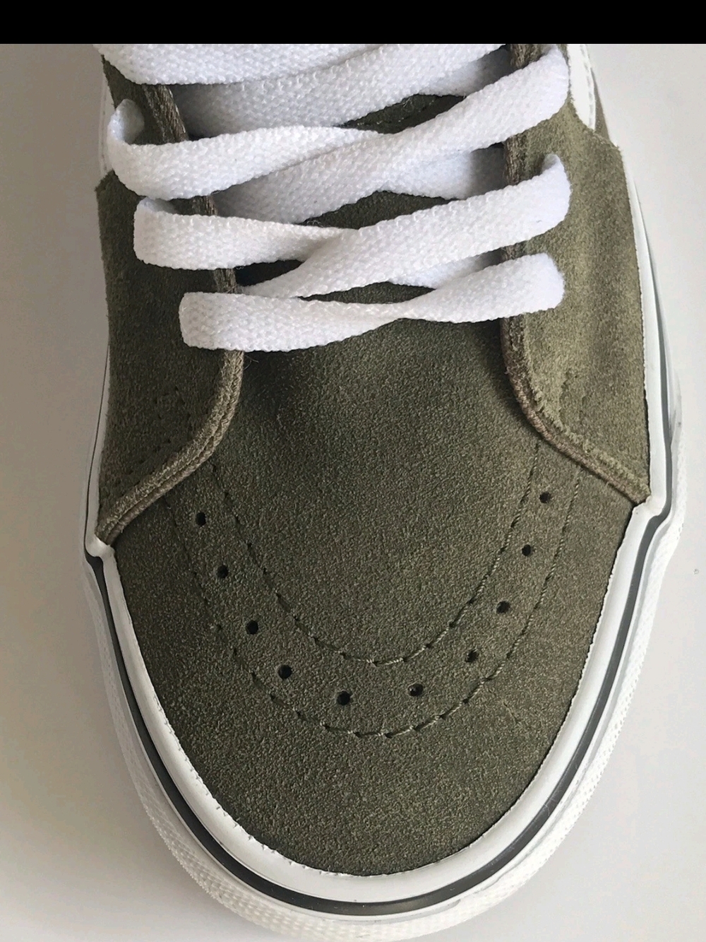 Vans Peace Paisley Sk8-Hi Olive Green Suede & Canvas Old Skool Men's size 7.5 - Picture 10 of 15